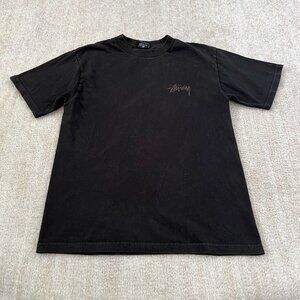 Stussy Skull Short Sleeve Tee Shirt S Black